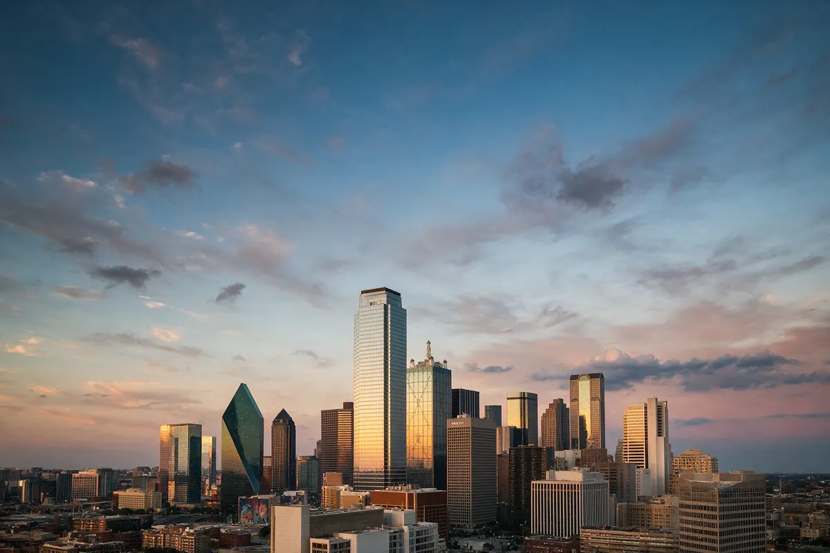 Dallas skyline at dusk