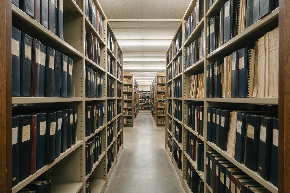 County clerk records room